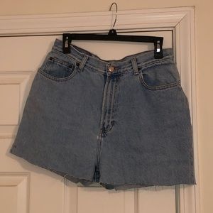Vintage high waisted jean shorts
